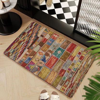 Mosaic Pattern Bath Mat
