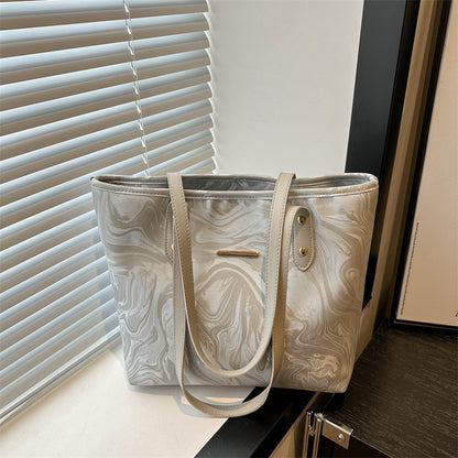 Stylish Marble Pattern Tote Bag Acalora