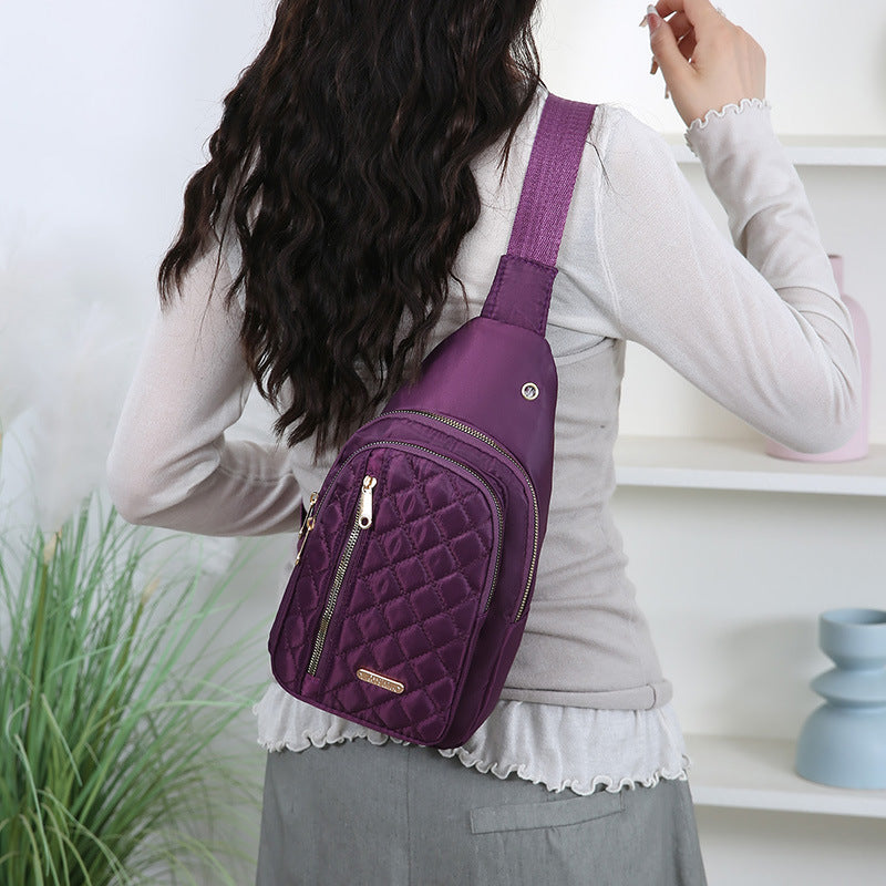 Quilted One-Shoulder Sling Bag Acalora