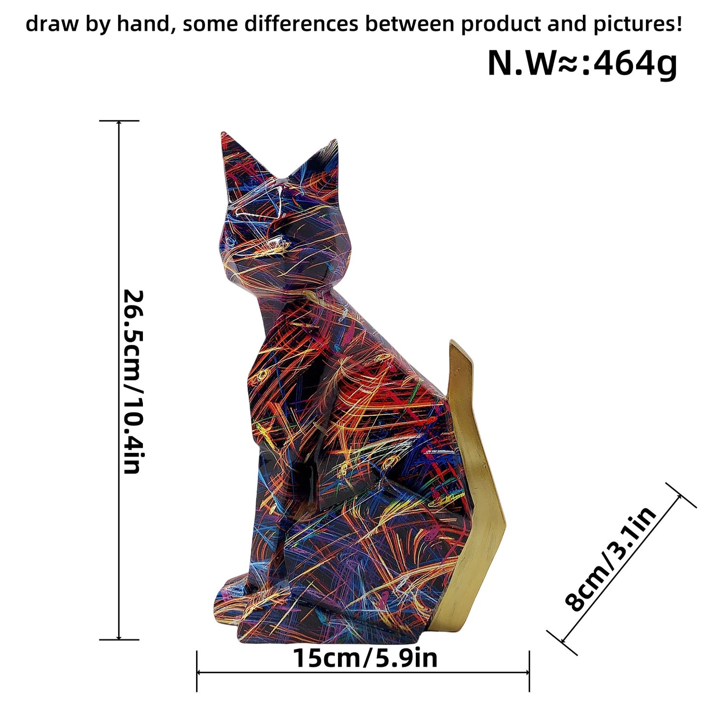Colorful lion figure made of high-quality resin Acalora