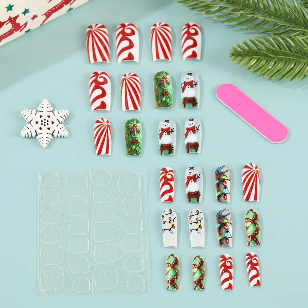 Creative Christmas Art Nails Set Acalora