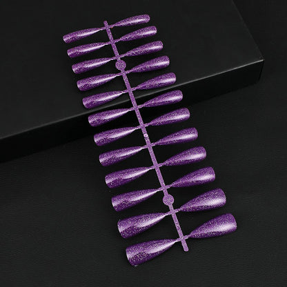 Glittering artificial nails in elegant design Acalora