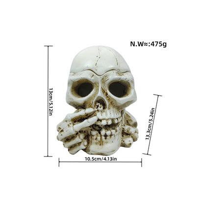 Stylish skeleton figure with top hat and black rose Acalora