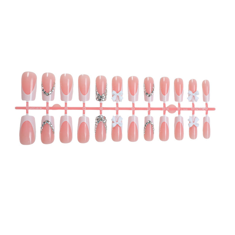 Decorative Rhinestone Press-On Nail Set Acalora