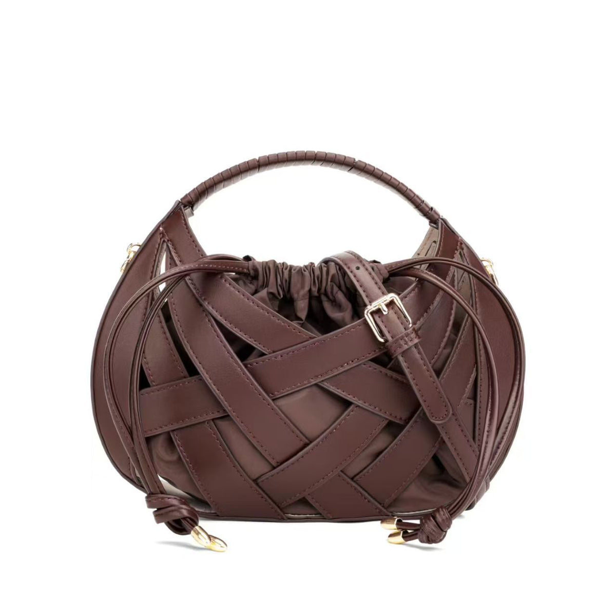 Chic Woven Handle Handbag Acalora