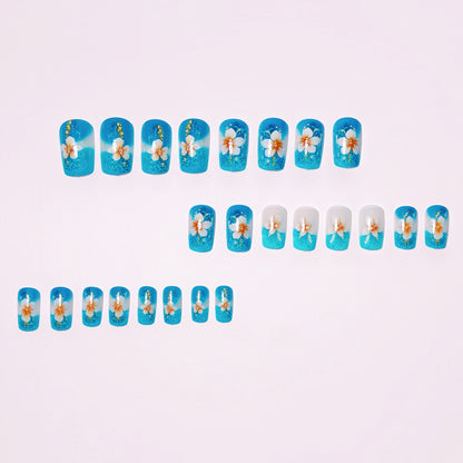 Floral 3D Nail Art Acalora