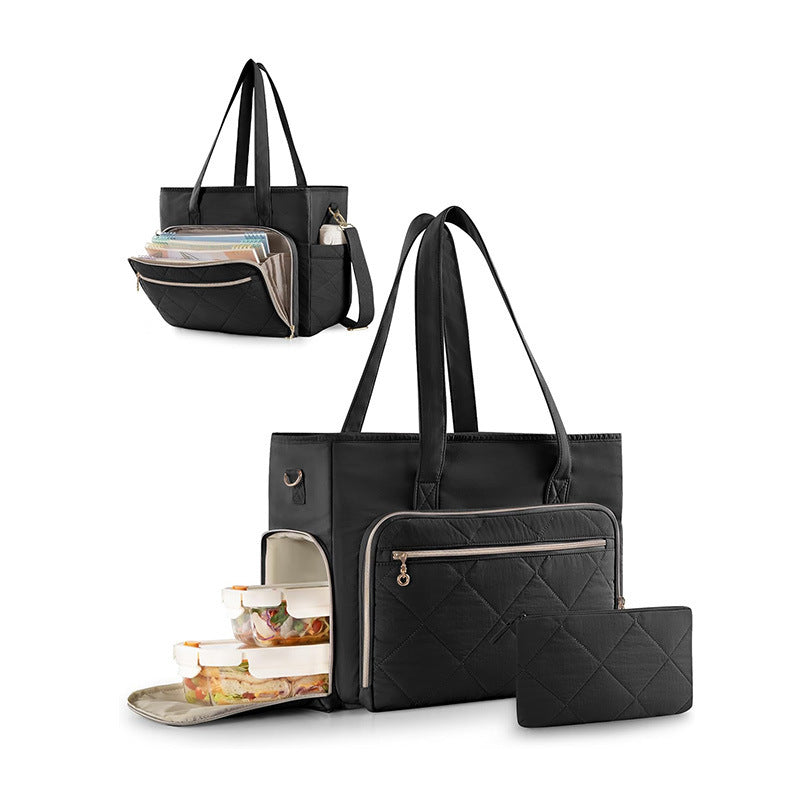 Insulated Multi-Pocket Lunch Tote Acalora