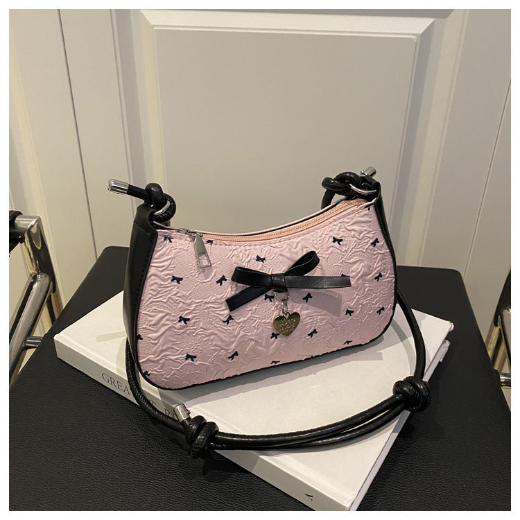 Charming Bow Detail Quilted Handbag Acalora