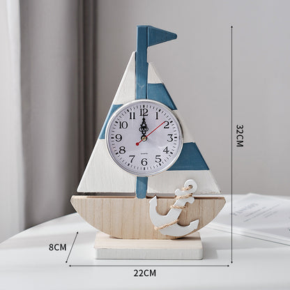 Nautical Sailing Boat Clock