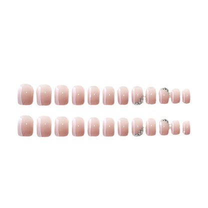 Elegant Rhinestone-Designed Press-On Nail Tips Acalora