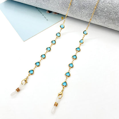 Heart-Shaped Eyewear Chain Acalora