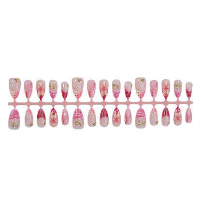 Decorative Flower Press-On Nails Acalora