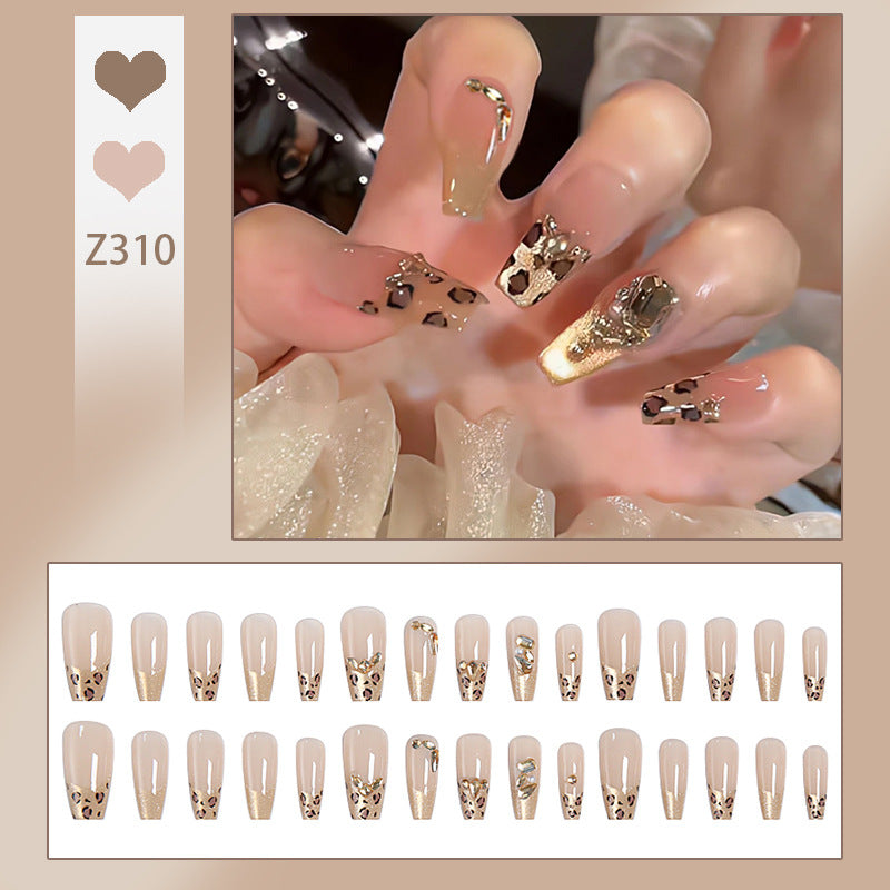 Acrylic nail set with glamorous 3D decorations Acalora
