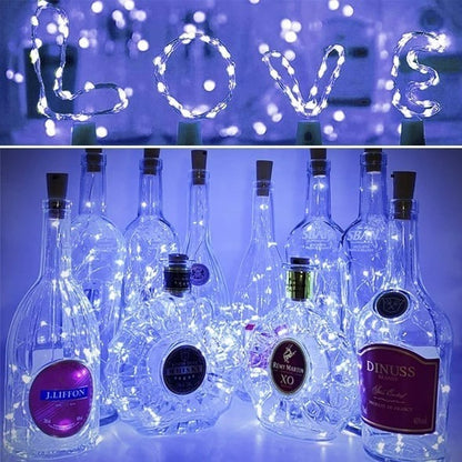 Led Bottle Light Cork Night Light DIY Decor | Bowlift
