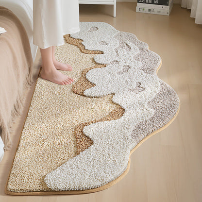 Textured Rainbow Bath Rug