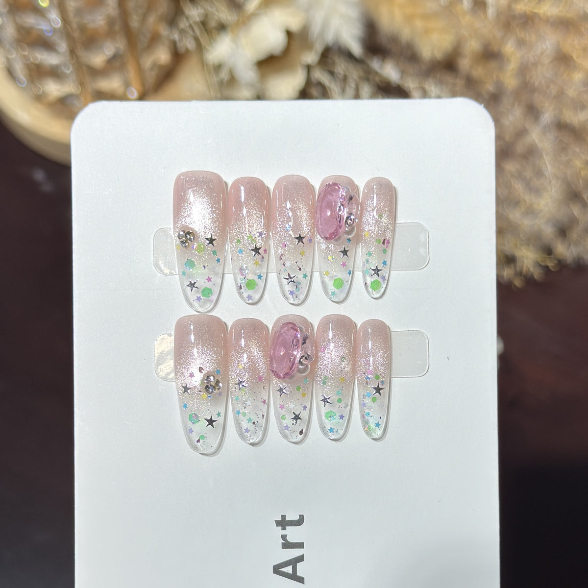 Decorative Press-On Nail Art Set Acalora