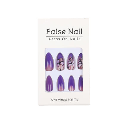 Artificial nails with an elegant floral pattern Acalora