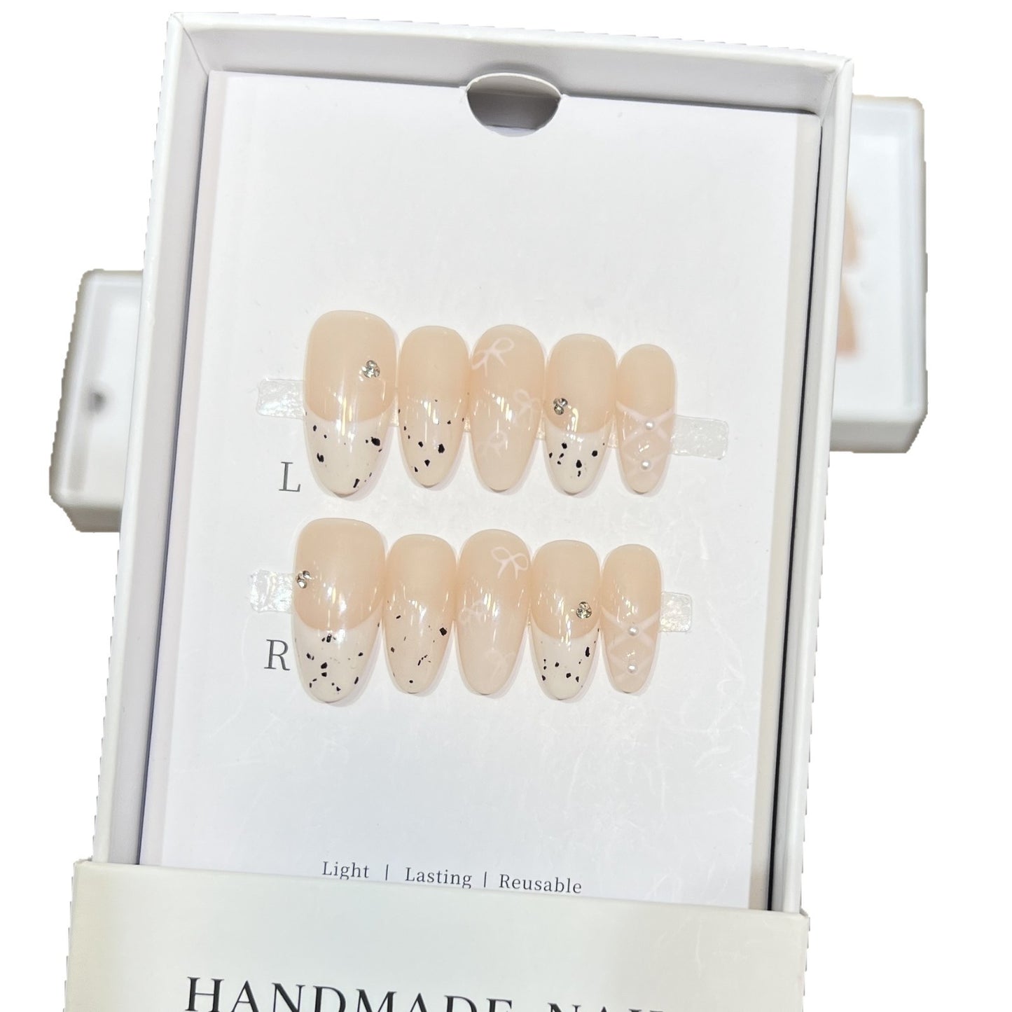 Handmade Decorative Press-On Nail Set Acalora
