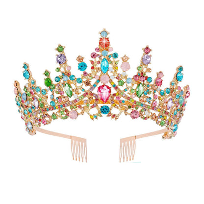 Ladies' Rhinestone Tiara with sparkling gemstone wreath