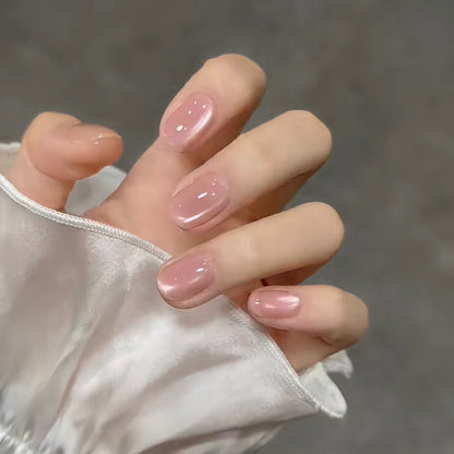 Glossy Natural Look Press-On Nail Set Acalora