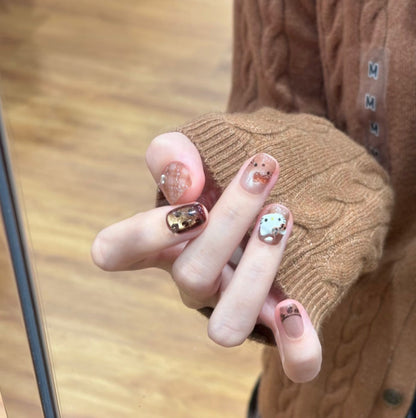 Creative artificial nails with cute animal designs Acalora