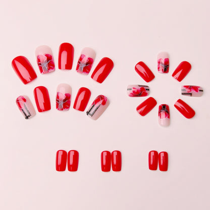 Floral Acrylic Nail Art Acalora