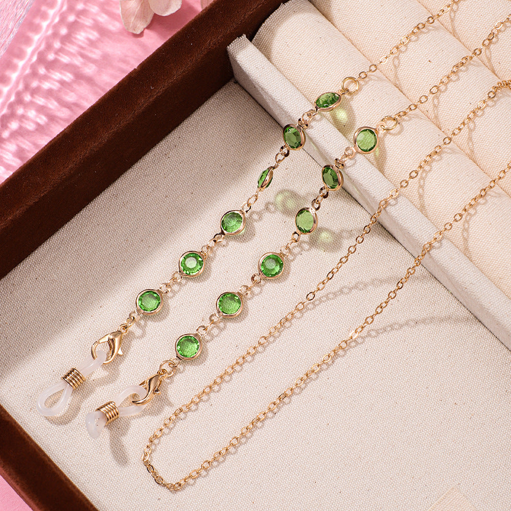 Artistic Beaded Eyewear Chain Acalora