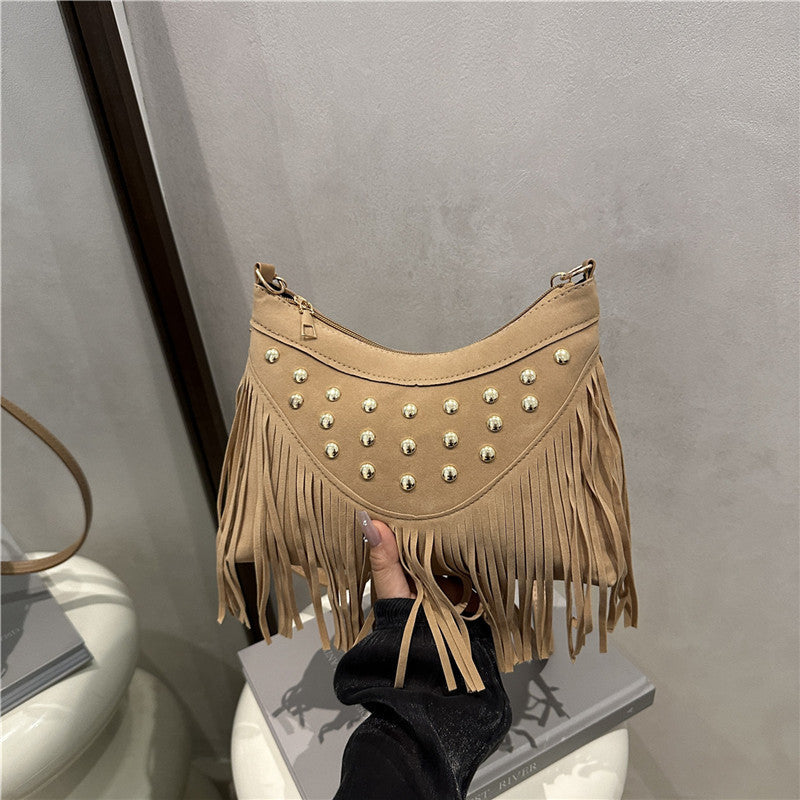 Decorative Fringe Crossbody Bag Acalora