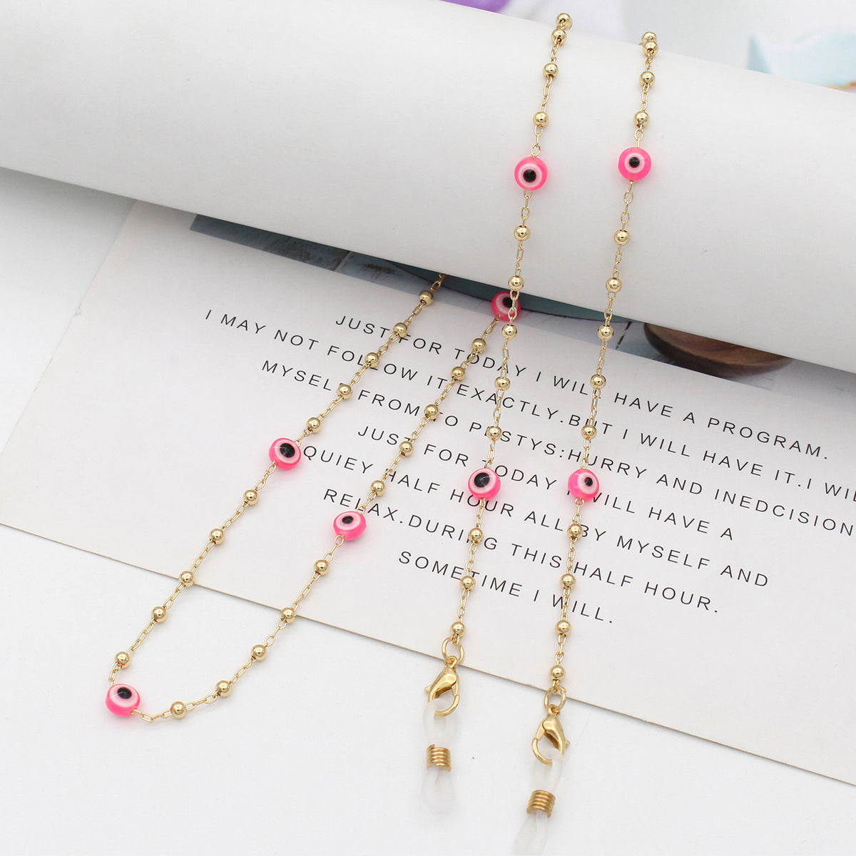 Decorative Bead Eyewear Chain Acalora