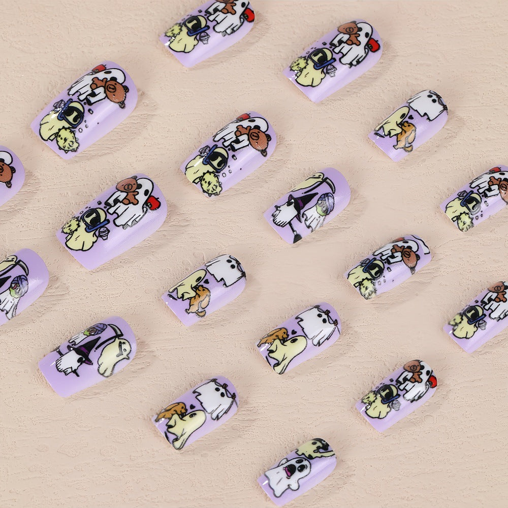 Creative Nail Set with Cartoon Designs Acalora