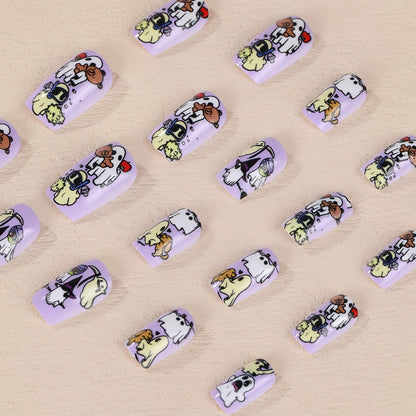 Creative Nail Set with Cartoon Designs Acalora