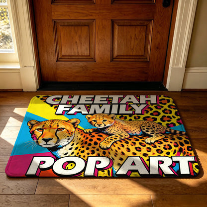 Unisex Geometric Technology-Themed Area Mat