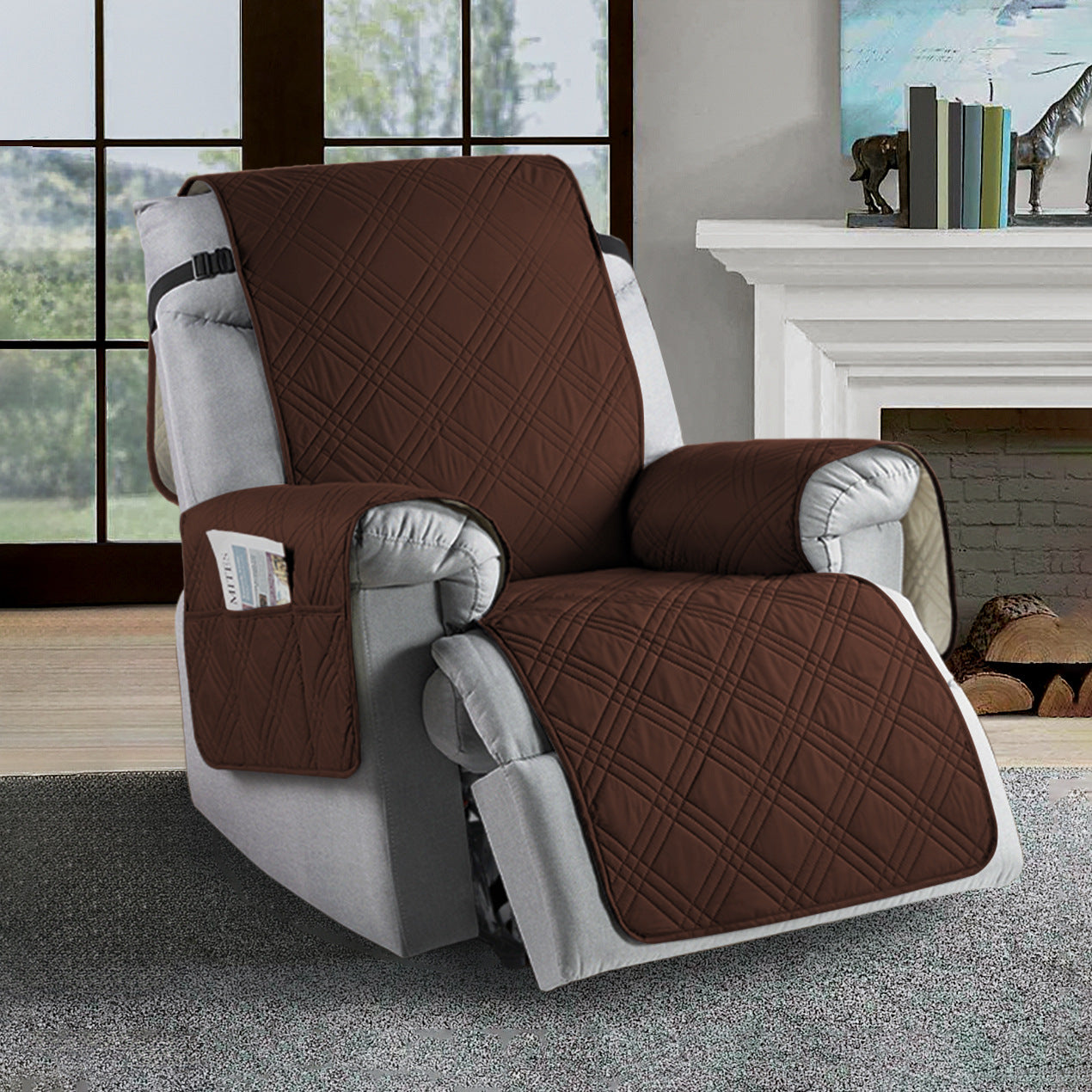 BowLift | Waterproof Recliner Slipcover | Durable Microfiber, Stain-Resistant & Universal Fit for Home Protection