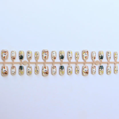 Halloween-Themed Press-On Nail Art Set Acalora