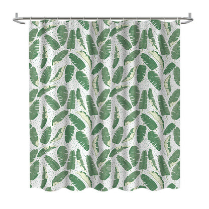 Leaf Print Shower Curtain