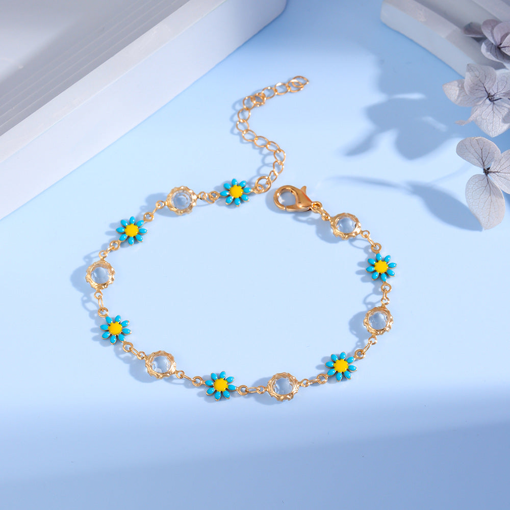 Floral Charm Bracelet Acalora
