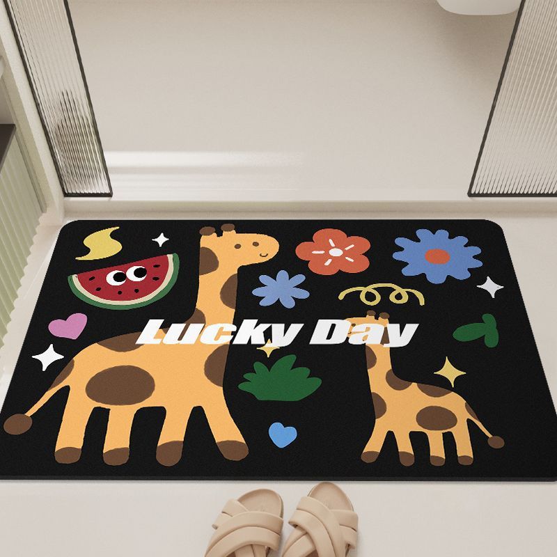 Cartoon-Inspired Bathroom Mat