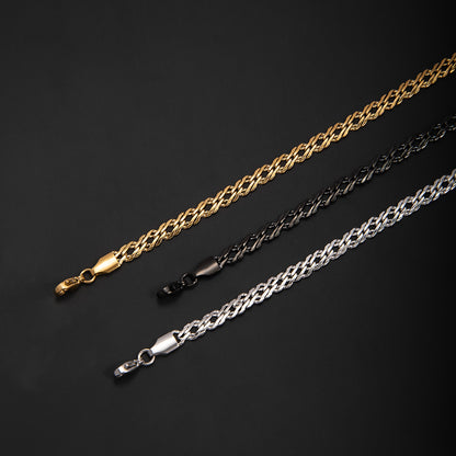 Stylish Interwoven Chain Bracelet Acalora