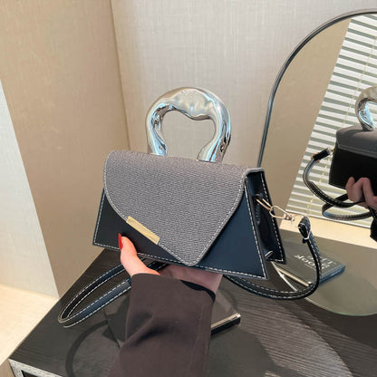 Stylish Geometric Structured Handbag Acalora