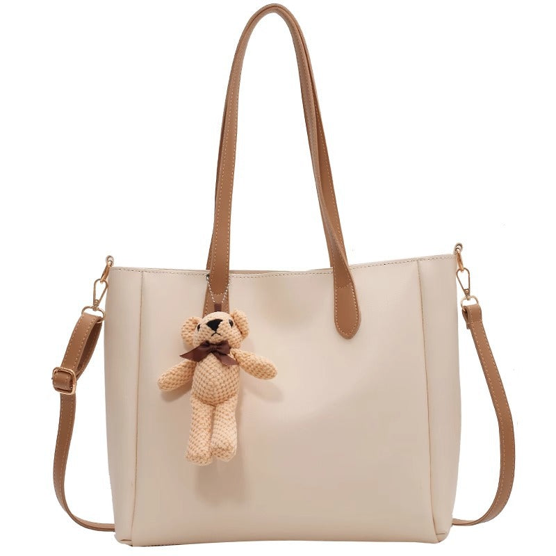 Spacious Soft Leather Tote Bag Acalora