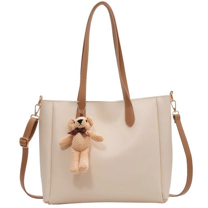 Spacious Soft Leather Tote Bag Acalora