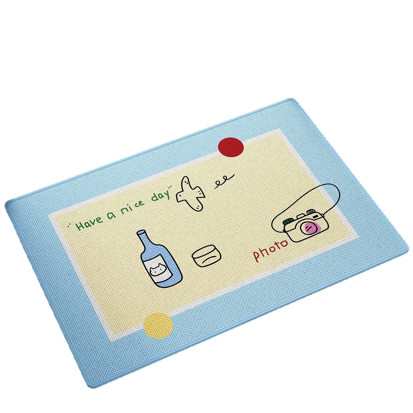 Cute Cat-Themed Bath Rug