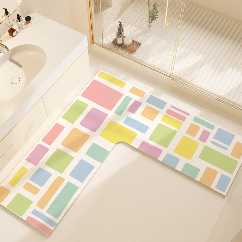 Non-Slip Colorful Bathroom Mat