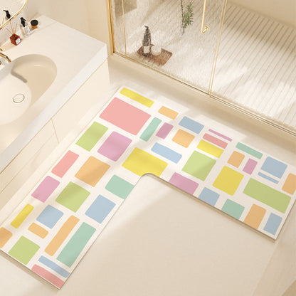 Non-Slip Colorful Bathroom Mat