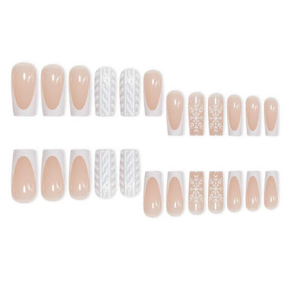 Seasonal French Tip Nail Art Set Acalora
