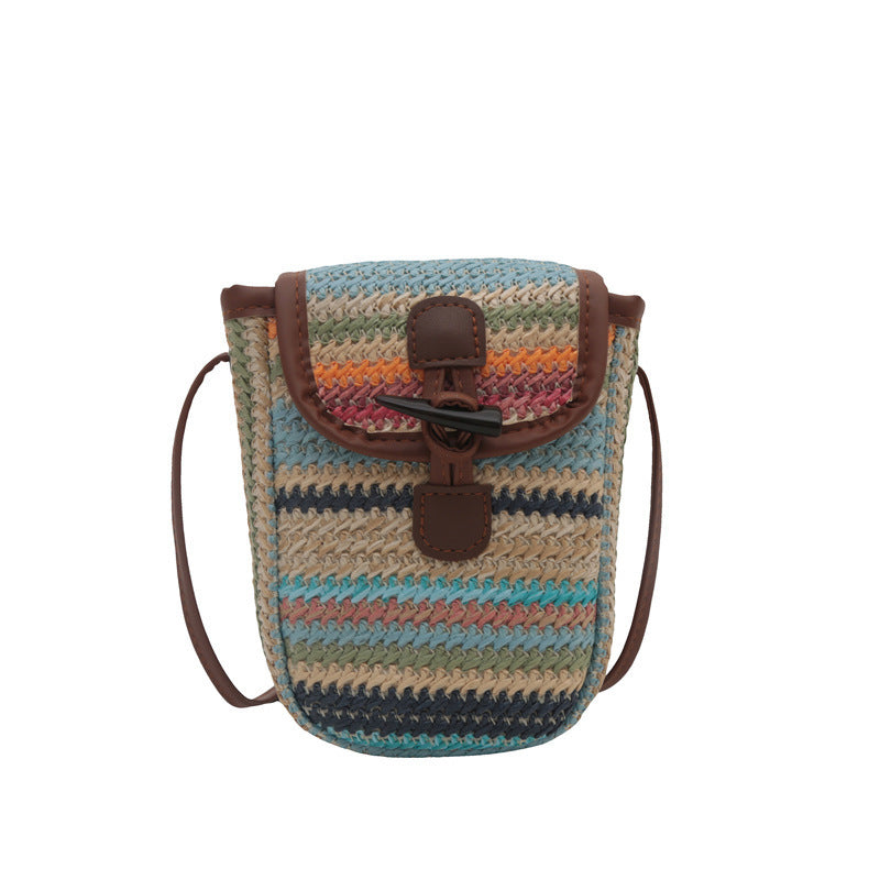 Colorful Woven Crossbody Bag Acalora