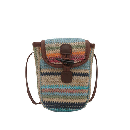 Colorful Woven Crossbody Bag Acalora