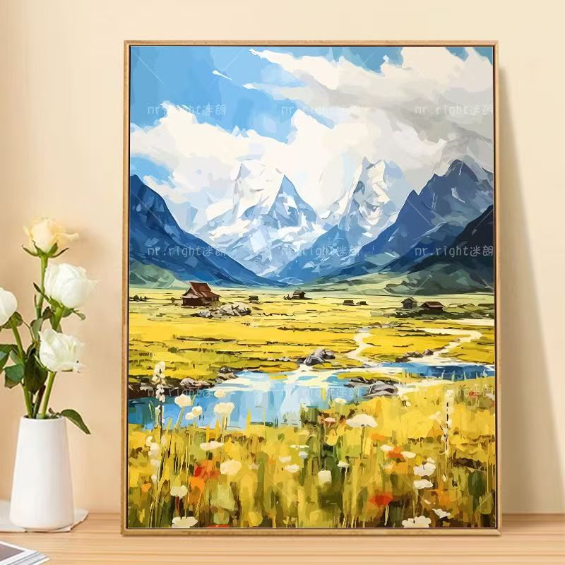 Mountain Landscape Canvas Art Print