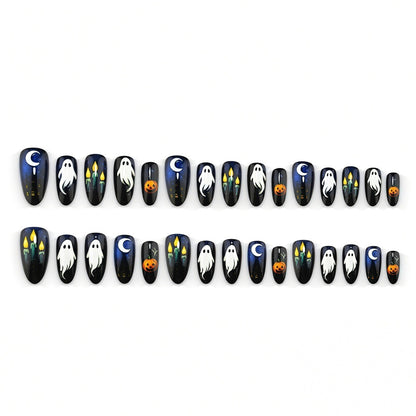 Artificial nails in festive Halloween design Acalora