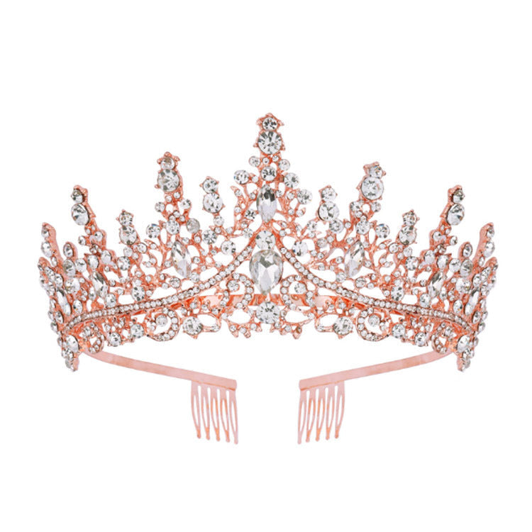 Ladies' Rhinestone Tiara with sparkling gemstone wreath